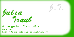 julia traub business card